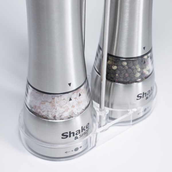 Shake & Shop Electric Salt & Pepper Grinder Set